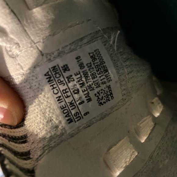 Adidas PrimeKnit White/Gray (Ultra Boost Sole) US Mens 9 - Picture 7 of 7